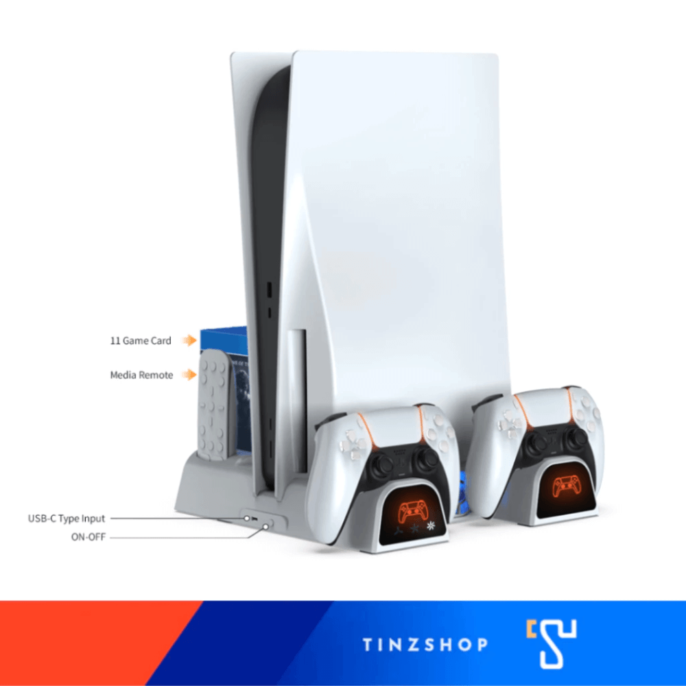 แท่นชาร์จระบายความร้อนอเนกประสงค์ DOBE TP5-3532B สำหรับ PS5 / PS5 SLIM / PS5 PRO